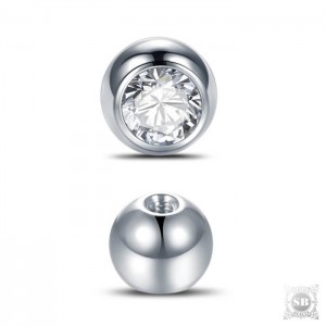 Шарик стальной со вставкой под резьбу 1.2 мм.