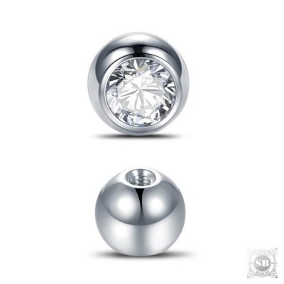 Шарик стальной со вставкой под резьбу 1.2 мм.