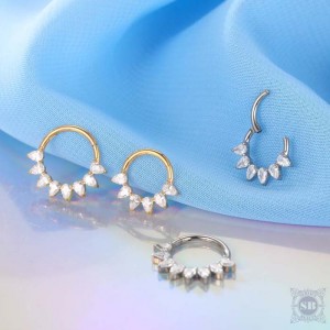 Кликер Silver Allira c кристаллами