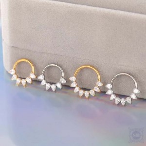 Кликер Silver Allira c кристаллами