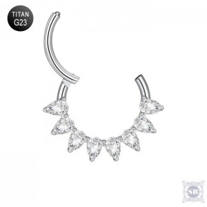 Кликер Silver Allira c кристаллами