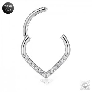 Кликер Серебряная капля с кристаллами