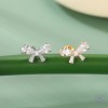Серьга-лабрет из титана G23 с кубическми цирконами