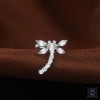 Серьга-лабрет Стрекоза из титана G23