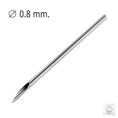 Игла профессиональная для пирсинга 20G - диаметр 0,8 мм.