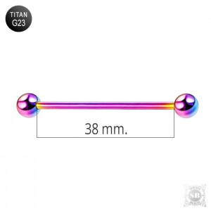 Индастриал титановый 38 мм. Rainbow
