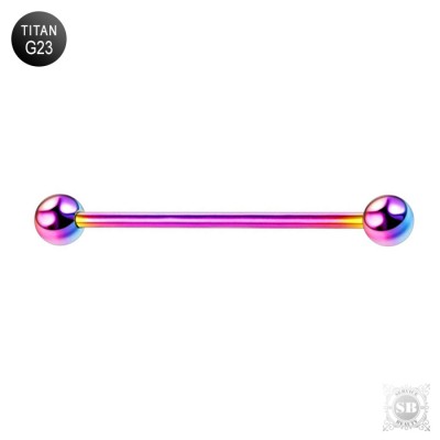 Индастриал титановый Rainbow 38 мм. с шариками