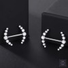 Украшения для груди из титана с цирконами