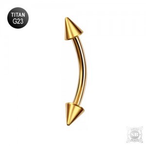 Микробанан титановый Gold с конусами