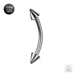 Микробанан титановый Silver с конусами