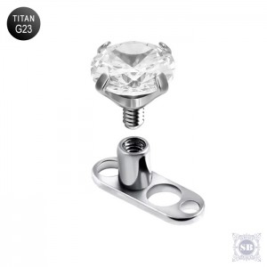 Микродермал с хрусталем 3 мм. в крапане