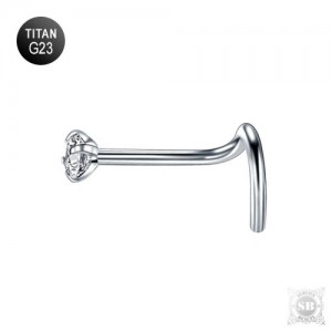 Нострила титановая с цирконом 1,5 - 3 мм.