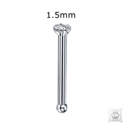 Нострила-гвоздик с кристаллом 1,5 мм.