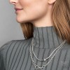 Ожерелье - цепочка с карабином из стерлингового серебра