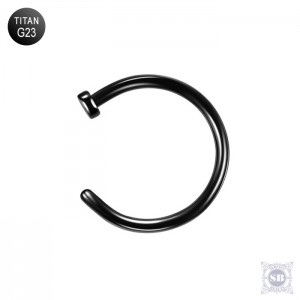 Полукольцо 8 х 1.0 мм. Black, G23