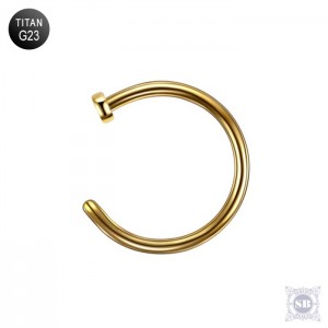 Полукольцо 8 х 1.0 мм. Gold, G23