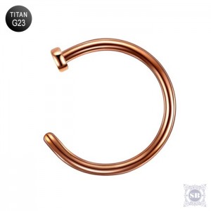 Полукольцо 10 х 1.0 мм. Rose Gold, G23