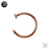 Полукольцо для пирсинга диаметром 8 мм. и толщиной 1.0 мм. Rose Gold