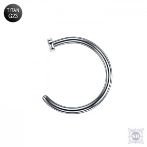 Полукольцо 8 х 1.0 мм. Silver, G23