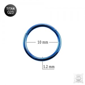 Сегментное кольцо 10*1.2 mm. Dark Blue