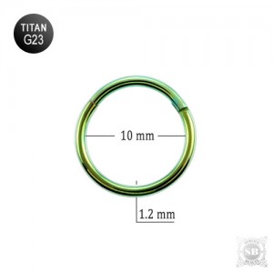 Кольцо - кликер 10х1.2 мм. Green