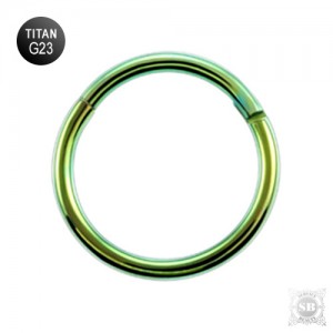 Кольцо - кликер Green 1.2 мм. G23