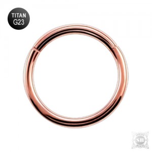 Кольцо - кликер Rose Gold 1.0 мм. G23