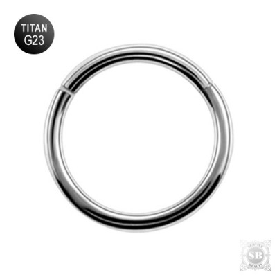 Кольцо - кликер Silver для пирсинга из титана G23