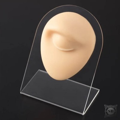 Cиликоновая модель глаза и брови телесного цвета для украшений и практики пирсинга