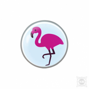 Серьги Розовый фламинго