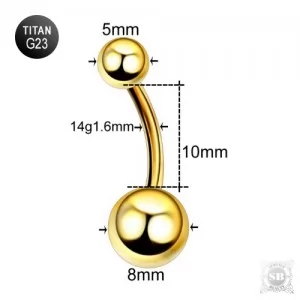 Банан Шарики Gold 10 мм. G23