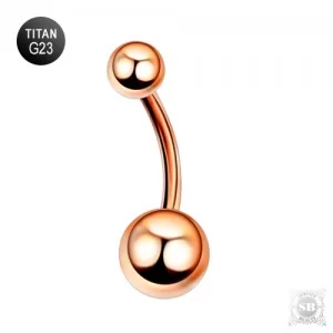 Банан Шарики Rose Gold 10 мм. G23