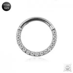 Кликер-кольцо Silver Ring с фианитами