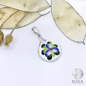 Серебряный кулон Зимняя феерия