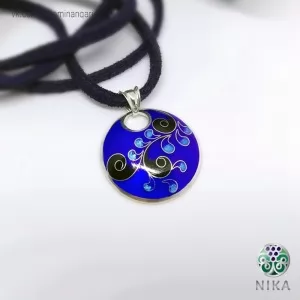 Серебряный кулон Лазуритовый