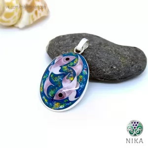 Серебряный кулон Рыбки