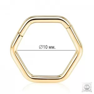 Гексагон-кликер Gold 10 мм.