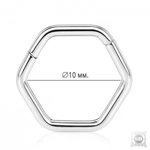 Гексагон-кликер Silver 10 мм.