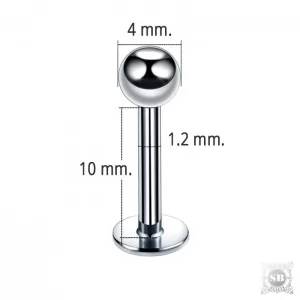 Лабрет 10х1.2х4 мм.