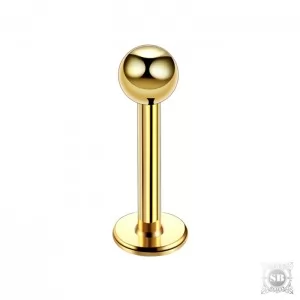 Лабрет 6х1.2х3 мм. Gold