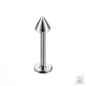 Лабрет с пикой 8 мм. Silver, Сталь 316L