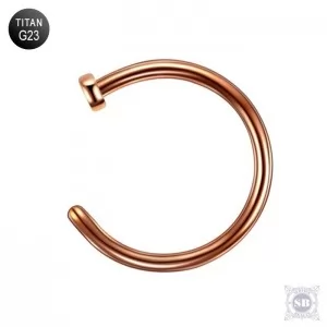 Полукольцо 10 х 1.0 мм. Rose Gold, G23