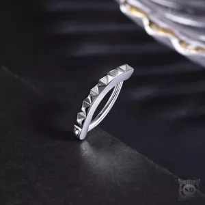 Серебряная серьга для пупка (Silver, 925)