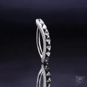 Серебряная серьга для пупка (Silver, 925)