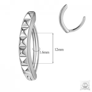 Серебряная серьга для пупка (Silver, 925)