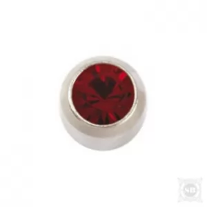 Серьги Гранат б/п (средние)